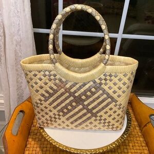 Lovely Lauhala Woven Medium Size Purse